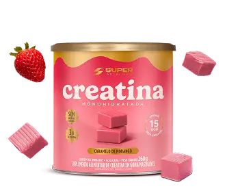 Caramelo de Creatina Sabor Morango (40 unidades)