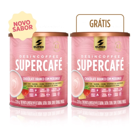 Compre 1 Leve 2 Supercafé Chocolate Branco com Morango Compre 1 Leve 2 Supercafé Chocolate Branco com Morango