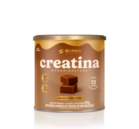 Caramelo de Creatina Sabor Brigadeiro (40 unidades) Caramelo de Creatina Sabor Brigadeiro (40 unidades)