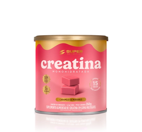 Caramelo de Creatina Sabor Morango (40 unidades)