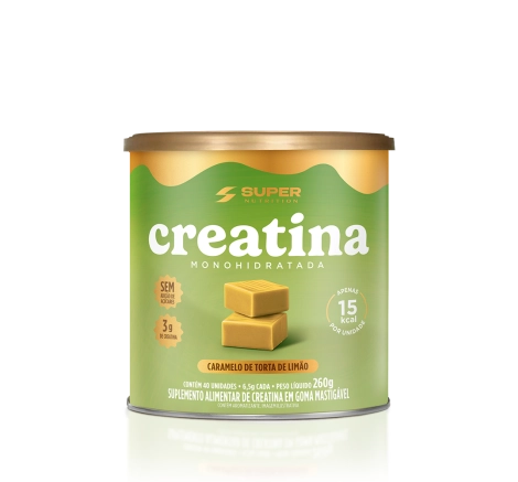 Caramelo de Creatina sabor Torta de Limão (40 unidades) Caramelo de Creatina sabor Torta de Limão (40 unidades)