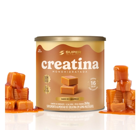 Caramelos de Creatina | Combo 3 Latas (Caramelo, Brigadeiro&nbsp;e&nbsp;Morango)