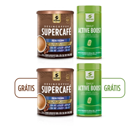 Combo Em Dobro: Supercafé Palha Italiana + Active Boost Combo Em Dobro: Supercafé Palha Italiana + Active Boost