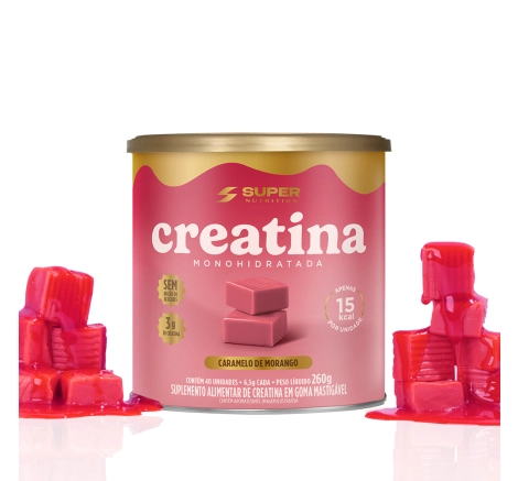 Caramelos de Creatina | Combo 3 Latas (Caramelo, Brigadeiro&nbsp;e&nbsp;Morango)