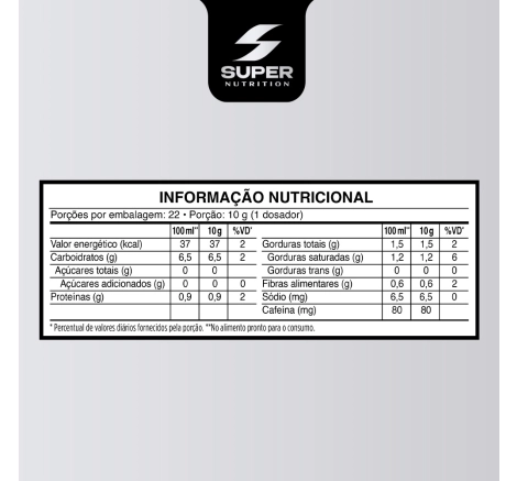 tabela Desincoffee Supercafé Evolution Coffee