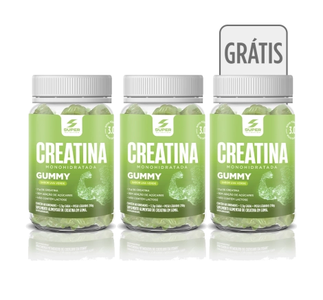 Compre 2 Leve 3 – Creatina Gummy Sabor Uva Verde