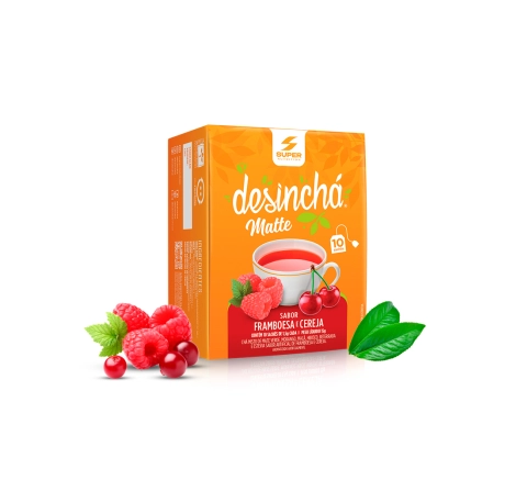Desinchá Matte Framboesa e Cereja (10 sachês) Desinchá Matte Framboesa e Cereja (10 sachês)