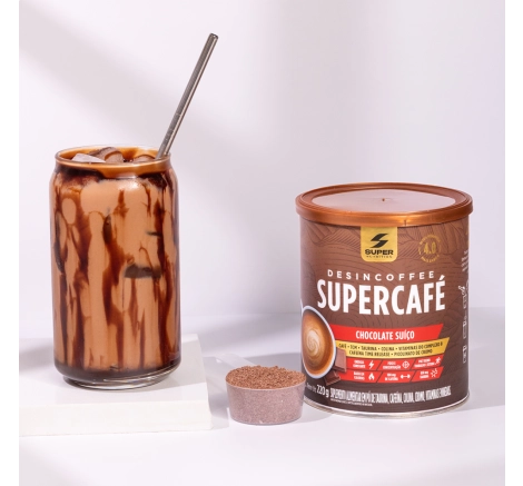 Foto Supercafé desincoffee Chocolate Suíço 220g Foto Supercafé desincoffee Chocolate Suíço 220g