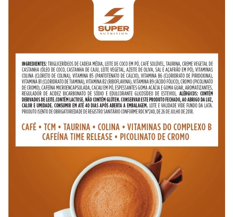 Lista de Ingredientes Lata Supercafé Desincoffee Chocolate Belga 220g Lista de Ingredientes Lata Supercafé Desincoffee Chocolate Belga 220g