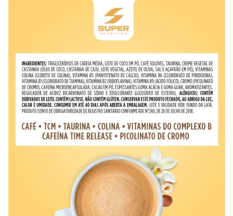 Lista de Ingredientes Supercafé Desincoffee Baunilha com Avelã 220g Lista de Ingredientes Supercafé Desincoffee Baunilha com Avelã 220g